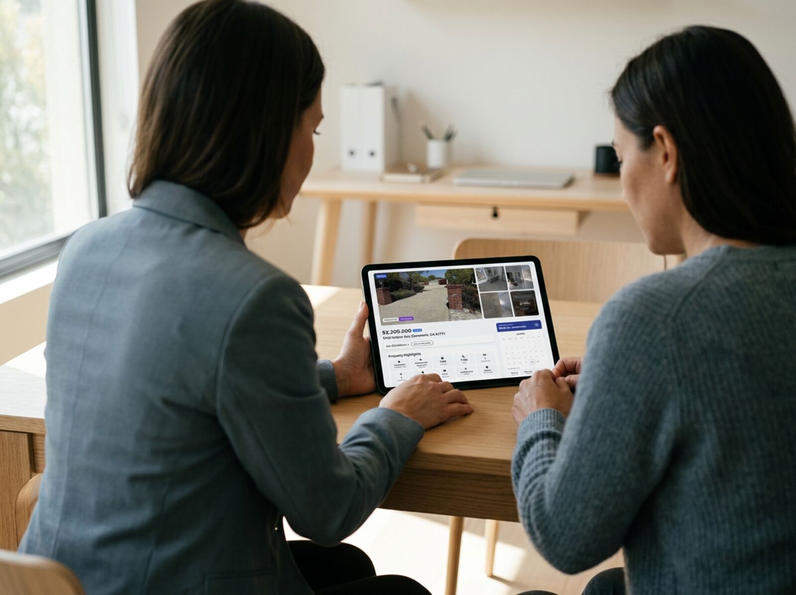 A Properkey agent reviewing a listing with a seller